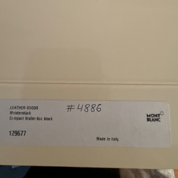 Montblanc Black Leather Card Holder - Picture 8 of 8